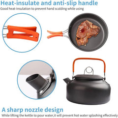 Camping Cookware Set Non Stick Pots For Two