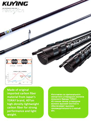 Carbon BFS Spinning Casting Fishing Rod