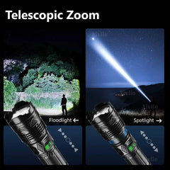 Rechargeable LED Tactical Flashlight for Camping