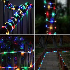 Outdoor Solar LED Rope Fairy String Lights