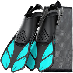 Adjustable Open Heel Snorkel Fins Adult Swimming
