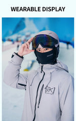 Professional Ski Helmet with Integrated Goggles