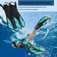 5-Piece Snorkeling Set with Mask, Snorkel & Fins