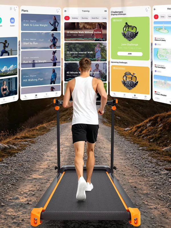 3 In 1 Foldable Walking Pad Treadmill Incline