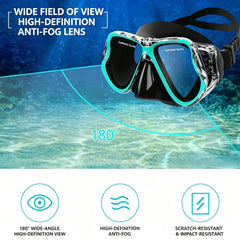 3 In 1 Snorkel Gear Set With Fins