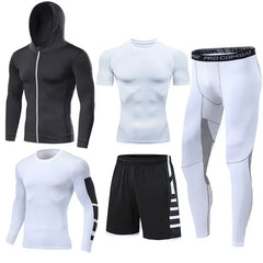 Men's Compression Running Tracksuit Fitness Sportswear Set
