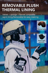 Professional Ski Helmet with Integrated Goggles