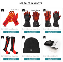 Waterproof Heated Winter Gloves for Skiing & Cycling