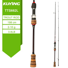 Carbon BFS Spinning Casting Fishing Rod