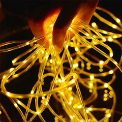 Outdoor Solar LED Rope Fairy String Lights