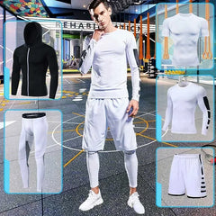Men's Compression Running Tracksuit Fitness Sportswear Set