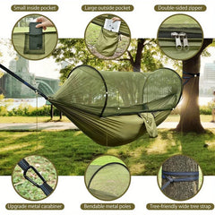 2 In 1 Ultralight Camping Hammock Mosquito Net