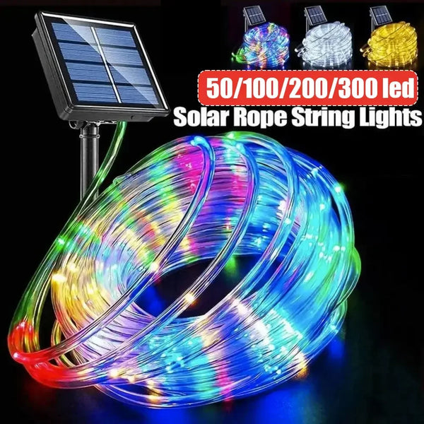 Outdoor Solar LED Rope Fairy String Lights