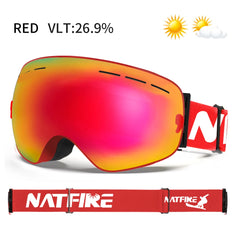 UV400 Anti-Fog Ski & Snowboard Goggles
