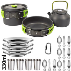Camping Cookware Set Non Stick Pots For Two