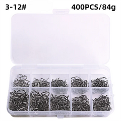 Carbon Steel Sharp Barbed Fishing Hooks 3#-12#