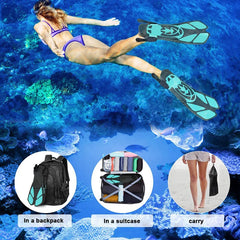 5-Piece Snorkeling Set with Mask, Snorkel & Fins