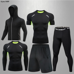 Men's Compression Rashguard Gym Running Training Suit