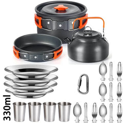 Camping Cookware Set Non Stick Pots For Two