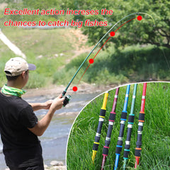 1.8M Telescopic Fiberglass Fishing Rod Children