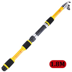 1.8M Telescopic Fiberglass Fishing Rod Children