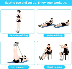 4-Level Resistance Band Tensioner with Handles