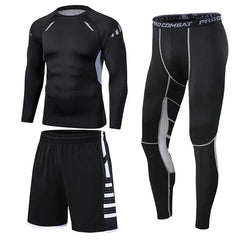 Men's Compression Running Tracksuit Fitness Sportswear Set