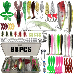 Multi Lure Fishing Kit Tackle Box Set