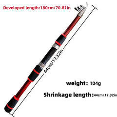 Telescopic Fishing Rod & Spinning Reel Combo Kit