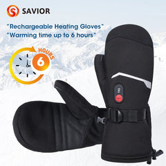 Waterproof Heated Winter Gloves for Skiing & Cycling