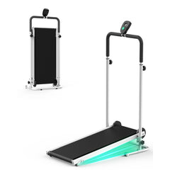 Foldable Non Motorized Treadmill Dual Flywheel