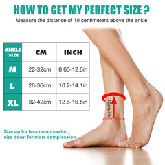Adjustable Compression Ankle Brace Support Sleeve